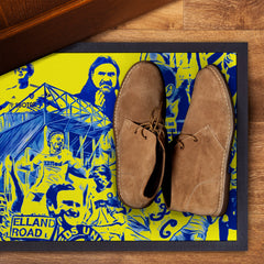 Leeds Montage - Retro Door Mat - 60cm x 40cm