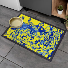 Leeds Montage - Retro Door Mat - 60cm x 40cm