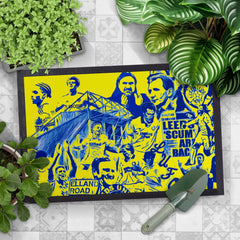 Leeds Montage - Retro Door Mat - 60cm x 40cm