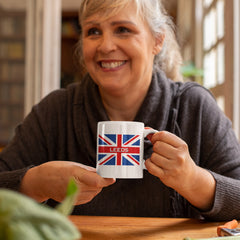 Leeds Mug UK British City Cup With Union Flag
