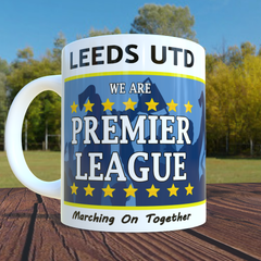 Leeds Promoted To Premier League Mug 2025 Souvenir Cup
