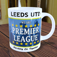 Leeds Promoted To Premier League Mug 2025 Souvenir Cup