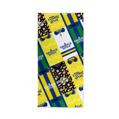 Leeds - Retro Shirt Montage - Retro Lightweight, Microfibre Beach Towel - 150cm x 75cm