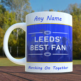Leeds Rhinos Personalised Mug - Rugby Best Fan Cup With Name