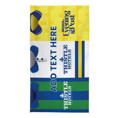 Leeds Three Shirt Design - Personalised Lightweight, Microfibre Retro Beach Towel - 150cm x 75cm