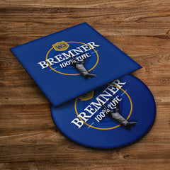 Leeds WJ Bremner- Football Coaster - Square Or Circle