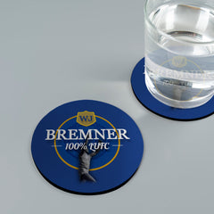 Leeds WJ Bremner- Football Coaster - Square Or Circle