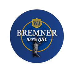Leeds WJ Bremner- Football Coaster - Square Or Circle