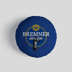 Leeds WJ Bremner- Football Legends - Circle Cushion 14inch