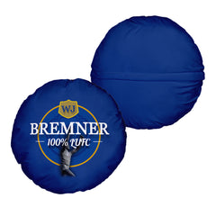 Leeds WJ Bremner- Football Legends - Circle Cushion 14inch