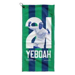 Leeds Yeboah 21 - Football Legends - Golf Towel