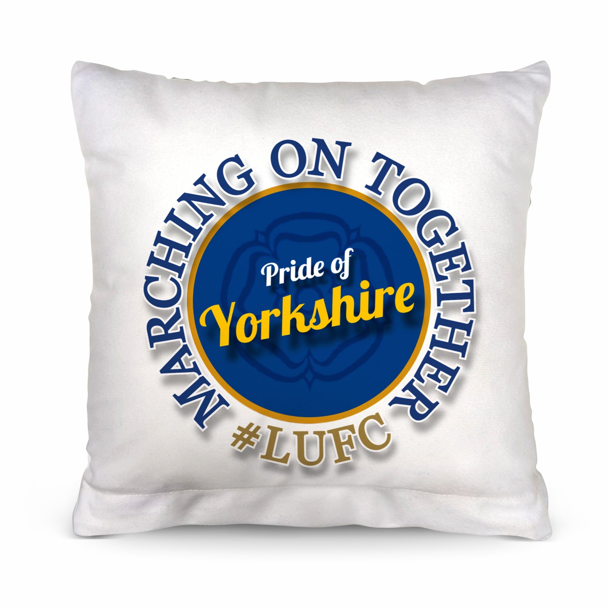 leeds marching on together - Cushion - 10inch