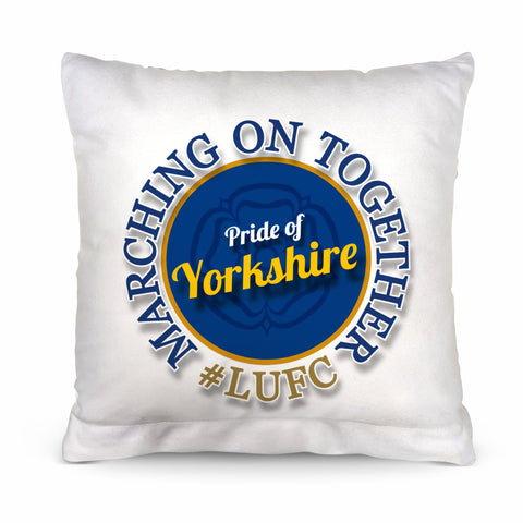 leeds marching on together - Cushion - 10inch