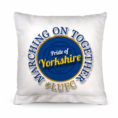 leeds marching on together - Cushion - 10inch