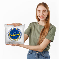 leeds marching on together - Cushion - 10inch