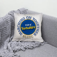 leeds marching on together - Cushion - 10inch