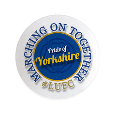 Leeds marching on together- Football Coaster - Square Or Circle