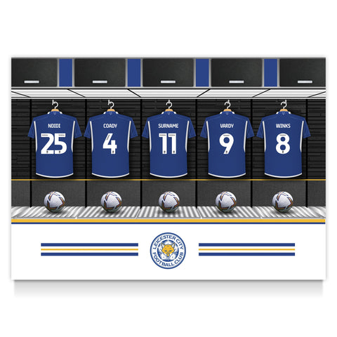 Leicester City Personalised Poster - Dressing Room