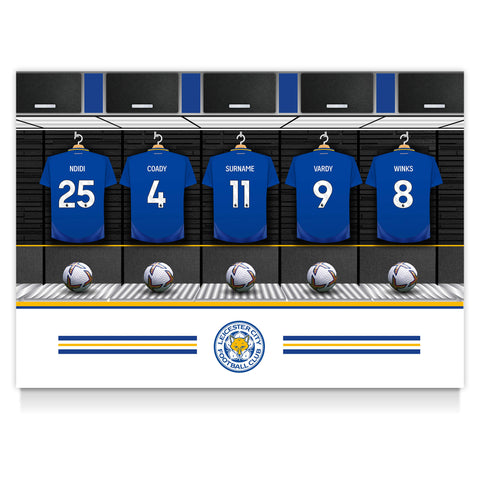 Leicester City Personalised Poster - Dressing Room