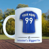 Leicester Mug Personalised Custom Made Football Supporters Cup