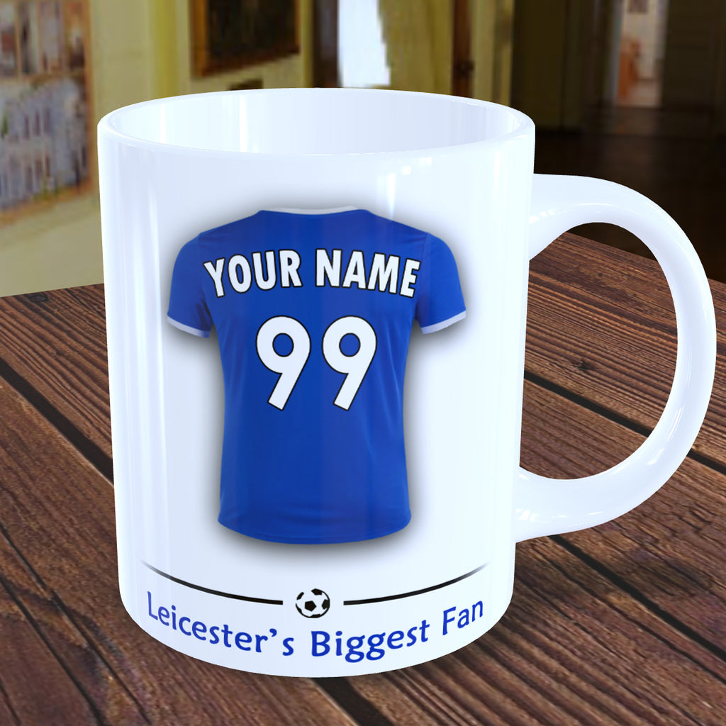 Leicester Mug Personalised Custom Made Football Supporters Cup