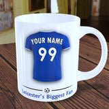 Leicester Mug Personalised Custom Made Football Supporters Cup