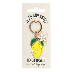 Lemon Flower Keyring