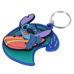 Lilo & Stitch Surfing Stitch PVC Spinner Keyring