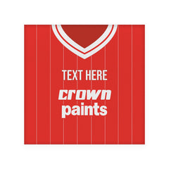 Liverpool 1981 Home Shirt - Personalised Drink Coaster - Square Or Circle