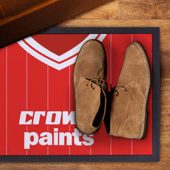 Liverpool 1981 Home Shirt - Personalised Retro Door Mat - 60cm x 40cm