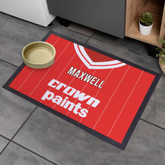 Liverpool 1981 Home Shirt - Personalised Retro Door Mat - 60cm x 40cm