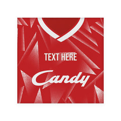 Liverpool 1989 Home Shirt - Personalised Drink Coaster - Square Or Circle