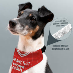 Liverpool 1989 Home Shirt - Personalised Pet Bandana - 4 Sizes