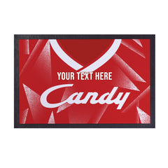 Liverpool 1989 Home Shirt - Personalised Retro Door Mat - 60cm x 40cm