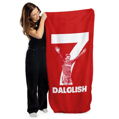 Liverpool Dalglish 7 - Football Legends - Beach Towel - 150cm x 75cm