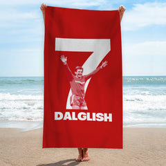Liverpool Dalglish 7 - Football Legends - Beach Towel - 150cm x 75cm