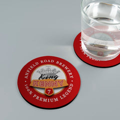 Liverpool Dalglish - Football Coaster - Square Or Circle