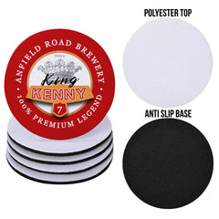 Liverpool Dalglish - Football Coaster - Square Or Circle