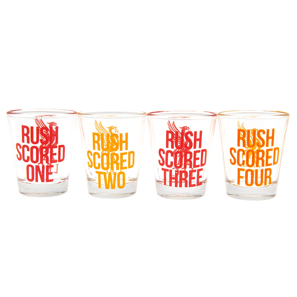 Liverpool FC 4pk Shot Glass Set