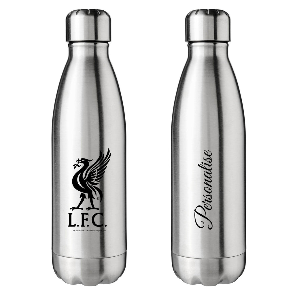 Liverpool FC Crest Silver Insulated Water Bottle