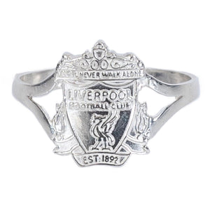 Liverpool FC Sterling Silver Split Shank Ring Medium