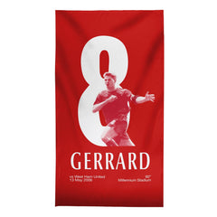 Liverpool Gerrard 8 - Football Legends - Beach Towel - 150cm x 75cm