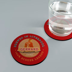 Liverpool Gerrard - Football Coaster - Square Or Circle