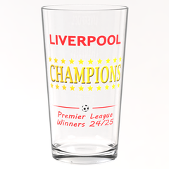 Liverpool League Champions Pint Glass