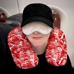 Liverpool Montage - Retro Football Travel Pillow