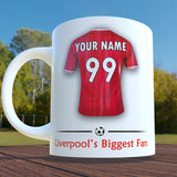 Liverpool Mug Personalised Custom Made Football Supporters Cup
