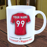 Liverpool Mug Personalised Custom Made Football Supporters Cup