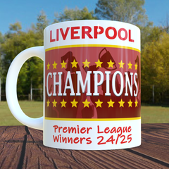 Liverpool Premier League Champions Mug 24/25 Winners Cup