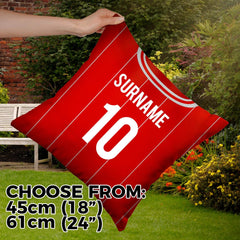 Liverpool Retro - 1981 Home Shirt - 45cm or 61cm Retro Showerproof Outdoor Cushion