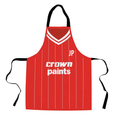 Liverpool Retro - 1981 Home Shirt - Retro Football  Novelty Water-Resistant, Lazer Cut (no fraying) Light Weight Adults Apron